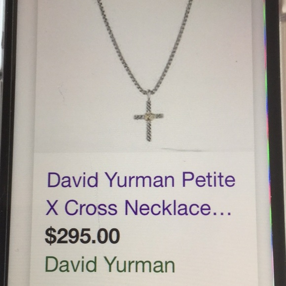 David Yurman Petite X Cross Necklace 